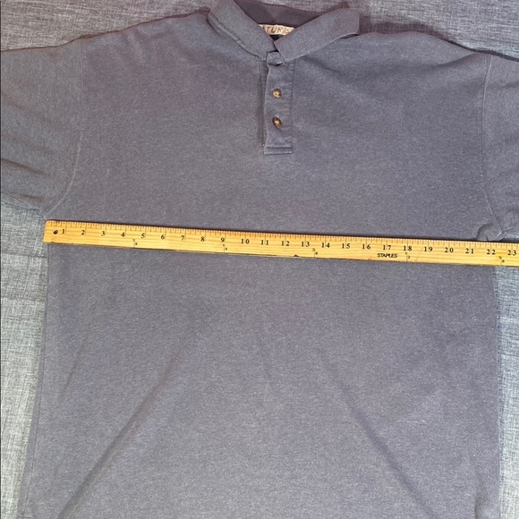 Natural life Gray Cotton Polo Shirt Men's Size L Classic Short Sleeve Casual Top - Picture 5 of 7